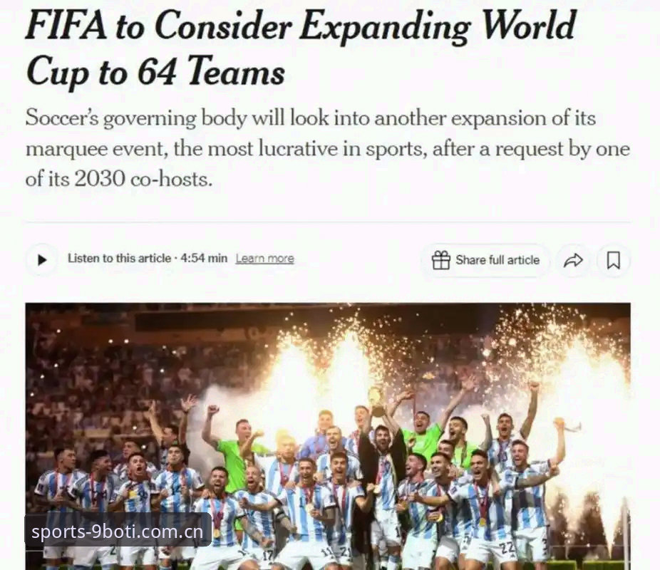 世界杯64年扩军史 vs. 2030年66队蓝图：中国男足的“入场券”在哪？
